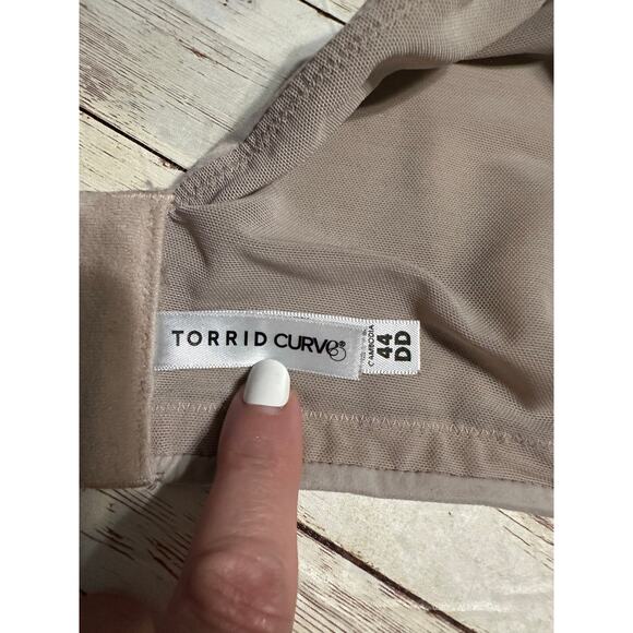 Torrid Curve Dream Wire-Free  P ush Up Bra Size 44DD Neutral Beige - Picture 3 of 7